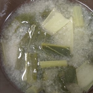 母の日に！小松菜の味噌汁